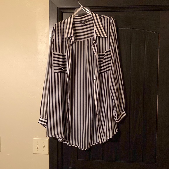 City Chic striped blouse - Picture 1 of 4